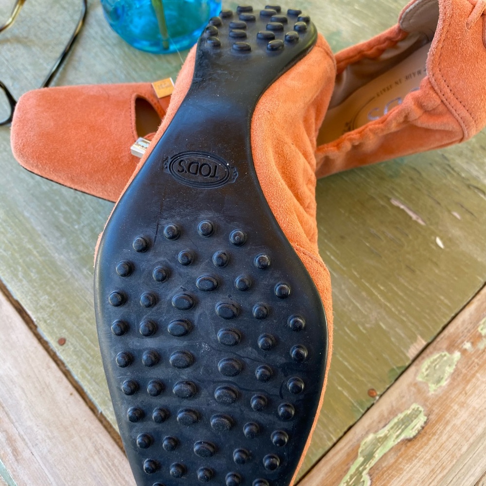 Tod’s women orange ballet flats - Picture 3 of 6